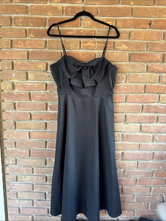 A new day Dresses & Skirts - A New Day Women's Black Bow Spaghetti Strap Maxi Size 12